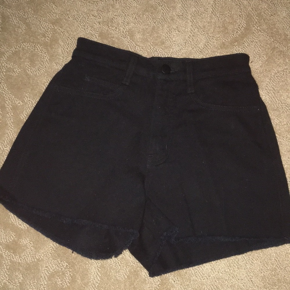 AMERICAN APPAREL DENIM FRINGE SHORT— BRAND NEW